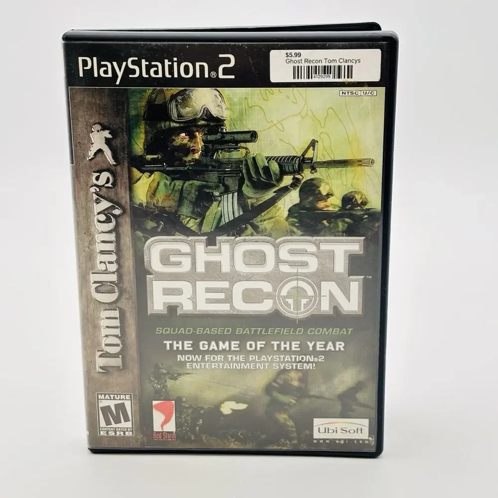 Tom Clancy's Ghost Recon Sony PlayStation 2 PS2 CIB Complete Tested Works. VG